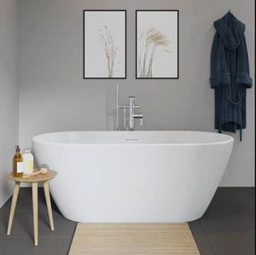 DURAVIT D-NEO voľne stojaca vaňa 160x75 cm, pre 2 osoby, s nožičkami, DuraSolid 700477000000000 Obrázek - fotka