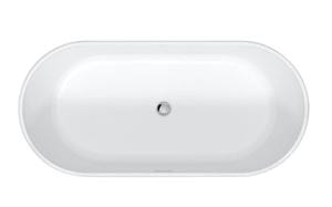 DURAVIT D-NEO voľne stojaca vaňa 160x75 cm, pre 2 osoby, s nožičkami, DuraSolid