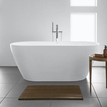 DURAVIT D-NEO voľne stojaca vaňa 160x75 cm, pre 2 osoby, s nožičkami, DuraSolid 700486000000000 Obrázek - fotka