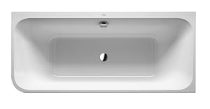 DURAVIT HAPPY D.2 rohová vaňa 180x80 cm, pre 2 osoby, s panelom a nožičkami, akrylát