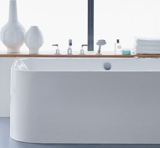 DURAVIT HAPPY D.2 rohová vaňa 180x80 cm, pre 2 osoby, s panelom a nožičkami, akrylát 700317000000000 Obrázek - fotka