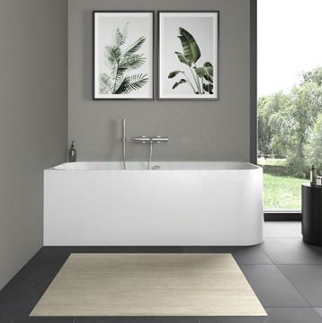 DURAVIT HAPPY D.2 rohová vaňa 180x80 cm, pre 2 osoby, s panelom a nožičkami, akrylát 700316000000000 Obrázek - fotka