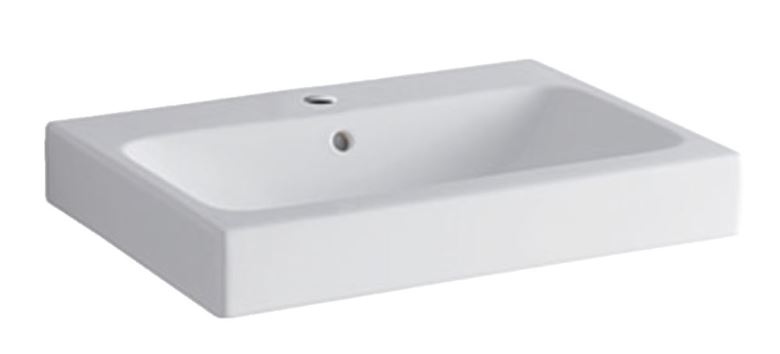GEBERIT ICON umývadlo 60 cm, s otvorom pre batériu a prepadom, KeraTect 124060600 Obrázek - Hlavní obrázek