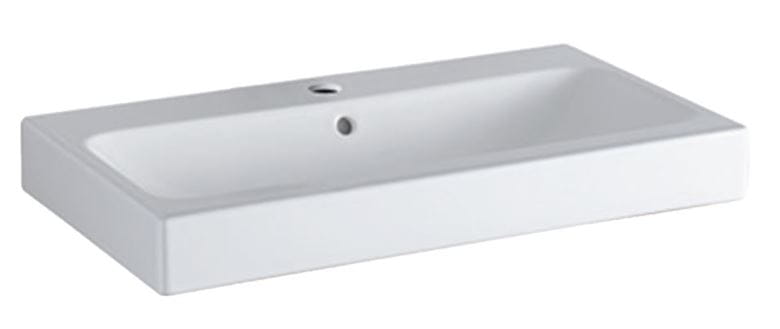 GEBERIT ICON umývadlo 75 cm, s otvorom pre batériu a prepadom, KeraTect 124075600 Obrázek - Hlavní obrázek