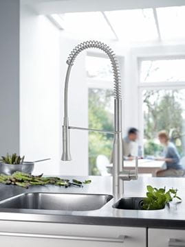 GROHE K7 drezová batéria, s flexi ramienkom a sprškou, chróm 32950000 Obrázek - fotka