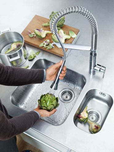 GROHE K7 drezová batéria, s flexi ramienkom a sprškou, chróm 32950000 Obrázek - fotka