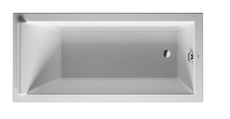DURAVIT STARCK vaňa 170x80 cm, bez nožičiek, akrylát 700336000000000 Obrázek - Hlavní obrázek