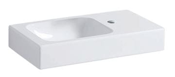 GEBERIT ICON umývadielko 53 cm, s otvorom pre batériu vpravo, bez prepadu, KeraTect