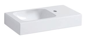 GEBERIT ICON umývadielko 53 cm, s otvorom pre batériu vpravo, bez prepadu, KeraTect