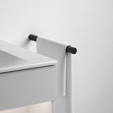 KEUCO REVA držiak uteráka 340 mm, matná čierna 12822370000 Obrázek - fotka
