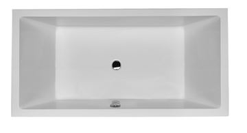 DURAVIT STARCK vaňa 180x90 cm, pre 2 osoby, bez nožičiek, akrylát