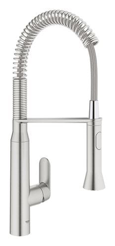 GROHE K7 drezová batéria, s flexi ramienkom a sprškou, supersteel 31379DC0 Obrázek - Hlavní obrázek