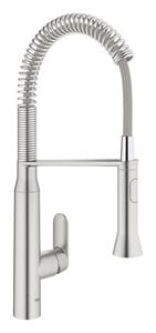 GROHE K7 drezová batéria, s flexi ramienkom a sprškou, supersteel