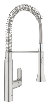GROHE K7 drezová batéria, s flexi ramienkom a sprškou, supersteel
