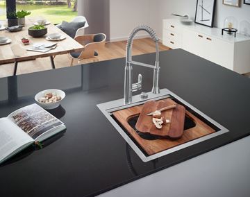 GROHE K7 drezová batéria, s flexi ramienkom a sprškou, supersteel 31379DC0 Obrázek - fotka
