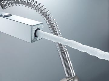 GROHE EUROCUBE drezová batéria, s flexi ramienkom a sprškou, chróm 31395000 Obrázek - fotka