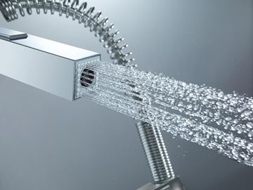 GROHE EUROCUBE drezová batéria, s flexi ramienkom a sprškou, chróm 31395000 Obrázek - fotka