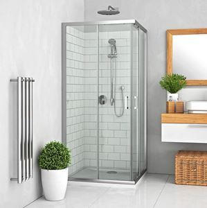 ROTH LEGA LINE LLS2/900 SMONT sprchový kút 90x90 cm, rohový vstup, posuvné dvere, brillant/sklo transparent