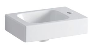 GEBERIT ICON umývadielko 38 cm, s otvorom pre batériu vpravo, bez prepadu
