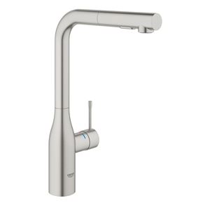 GROHE ESSENCE NEW drezová batéria, s vyťahovacou sprškou, supersteel