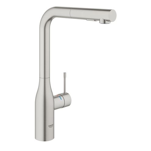 GROHE ESSENCE NEW drezová batéria, s vyťahovacou sprškou, supersteel 30270DC0 Obrázek - Hlavní obrázek