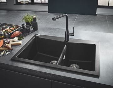 GROHE ESSENCE NEW drezová batéria, brúsený hard graphite 30269AL0 Obrázek - fotka