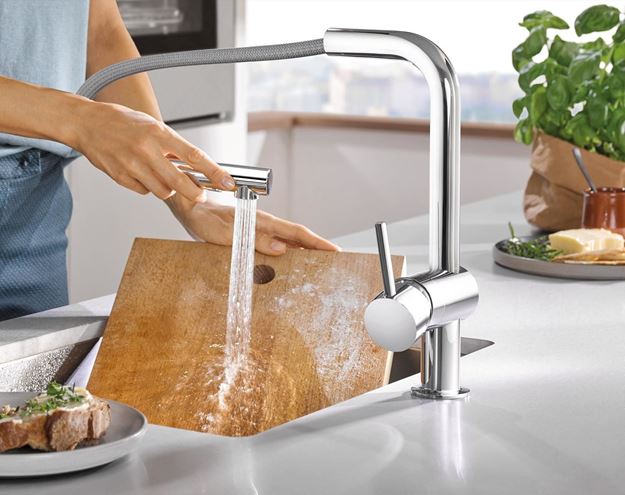 GROHE MINTA drezová batéria, s vyťahovacou sprškou, chróm 30274000 Obrázek - fotka