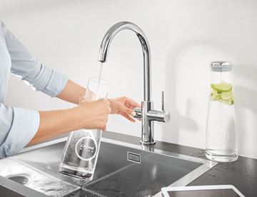 GROHE BLUE PROFESSIONAL drezové elektronická batéria, s filtračným a chladiacim zariadením, Bluetooth, napájanie zo siete, chróm 31323002 Obrázek - fotka