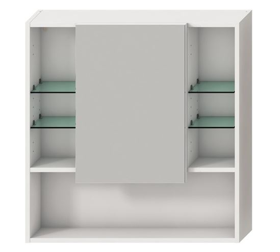 JIKA LYRA zrkadlová skrinka 77,5x80x13,2 cm, lamino, biela H4532510383041 Obrázek - Hlavní obrázek