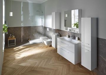 GEBERIT SELNOVA SQUARE zrkadlová skrinka 78,8x85x17,5 cm, drevotrieska, vysoko lesklá biela 501.268.00.1 Obrázek - fotka
