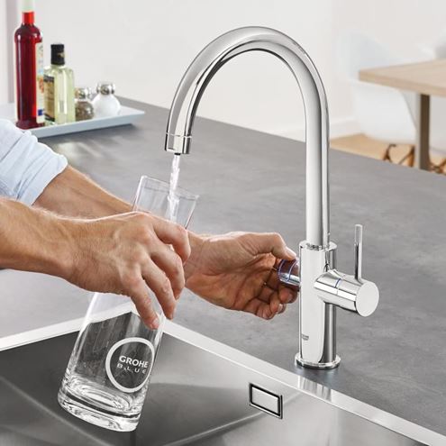 GROHE BLUE HOME drezová elektronická batéria, s filtračným a chladiacim zariadením, Bluetooth, napájanie zo siete, chróm 31455001 Obrázek - fotka