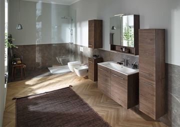 GEBERIT SELNOVA SQUARE zrkadlová skrinka 78,8x85x17,5 cm, drevotrieska, orech hickory 501.270.00.1 Obrázek - fotka