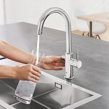 GROHE BLUE HOME drezová elektronická batéria, s filtračným a chladiacim zariadením, Bluetooth, napájanie zo siete, chróm 31455001 Obrázek - fotka