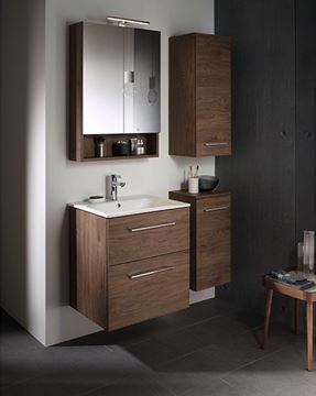 GEBERIT SELNOVA SQUARE zrkadlová skrinka 78,8x85x17,5 cm, drevotrieska, orech hickory 501.270.00.1 Obrázek - fotka