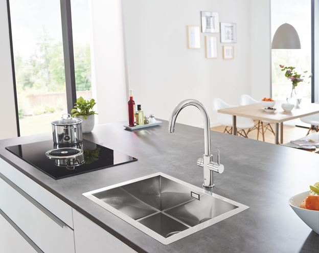 GROHE BLUE HOME drezová elektronická batéria, s filtračným a chladiacim zariadením, Bluetooth, napájanie zo siete, chróm 31455001 Obrázek - fotka