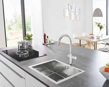 GROHE BLUE HOME drezová elektronická batéria, s filtračným a chladiacim zariadením, Bluetooth, napájanie zo siete, chróm 31455001 Obrázek - fotka
