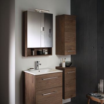 GEBERIT SELNOVA SQUARE zrkadlová skrinka 58,8x85x17,5 cm, drevotrieska, svetlý orech hickory 501.267.00.1 Obrázek - fotka