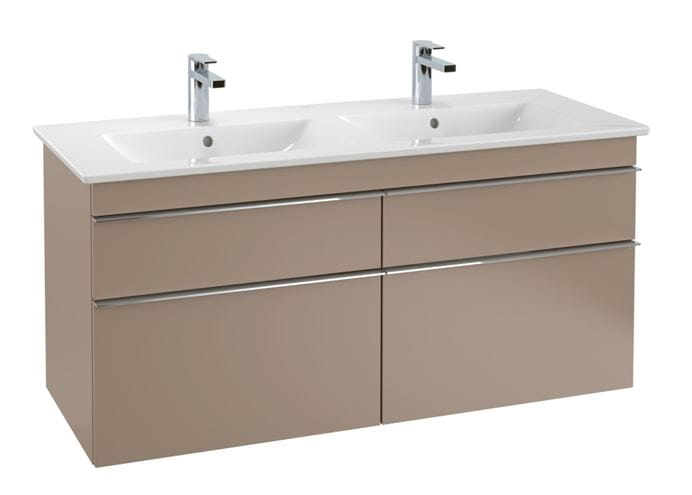 VILLEROY & BOCH VENTICELLO dvojumývadlo 130 cm, s 2 otvormi pre batérie a prepadom, alpská biela 4111DL01 Obrázek - fotka