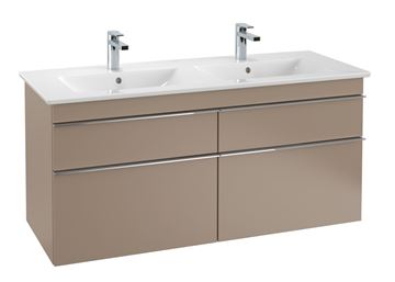 VILLEROY & BOCH VENTICELLO dvojumývadlo 130 cm, s 2 otvormi pre batérie a prepadom, alpská biela 4111DL01 Obrázek - fotka