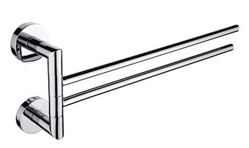 NIMCO UNIX držiak uterákov 413 mm, dvojramenný, otočný, chróm