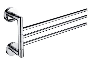 NIMCO UNIX držiak uterákov 413 mm, trojramenný, otočný, chróm