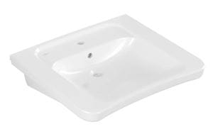 VILLEROY & BOCH VICARE bezbariérové umývadlo 65 cm, s otvorom pre batériu a prepadom, alpská biela