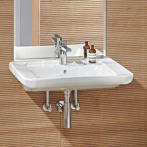 VILLEROY & BOCH VICARE bezbariérové umývadlo 65 cm, s otvorom pre batériu a prepadom, alpská biela 51786701 Obrázek - fotka