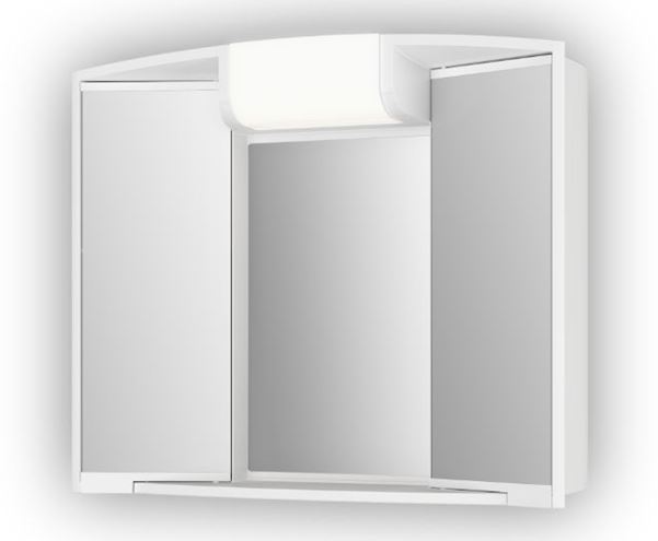 JOKEY ANGY zrkadlová skrinka 59x50x15 cm, osvetlenie, s vypínačom a el. zásuvkou, plast, biela 185412020-0110 Obrázek - Hlavní obrázek