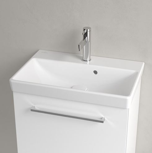 VILLEROY & BOCH AVENTO umývadlo 55 cm, s otvorom pre batériu a prepadom, CeramicPlus, alpská biela 4A0055R1 Obrázek - fotka