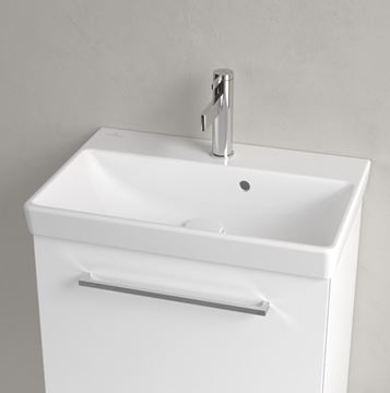 VILLEROY & BOCH AVENTO umývadlo 55 cm, s otvorom pre batériu a prepadom, CeramicPlus, alpská biela 4A0055R1 Obrázek - fotka