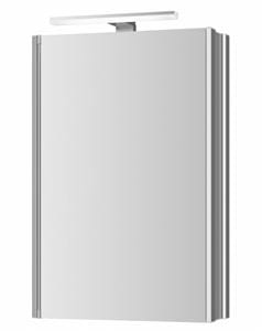 JOKEY SINGLE ALU LED zrkadlová skrinka 45x21x71, 5 cm, osvetlenie, s vypínačom a el. zásuvkou, hliník, alumínium
