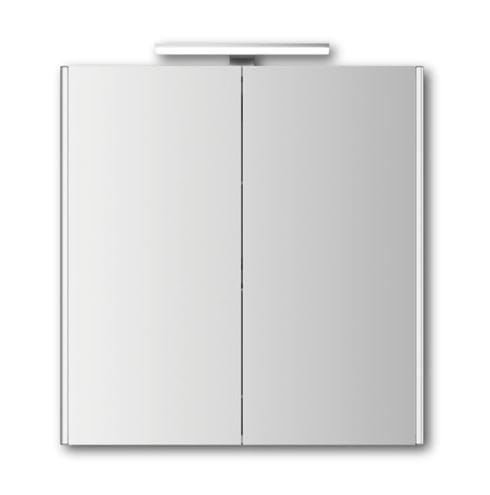 JOKEY DEKOR ALU LED zrkadlová skrinka 65,4x71,3x20,6 cm, osvetlenie, s vypínačom a el. zásuvkou, hliník, zrkadlo 124512020-0122 Obrázek - fotka