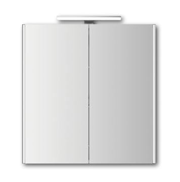 JOKEY DEKOR ALU LED zrkadlová skrinka 65,4x71,3x20,6 cm, osvetlenie, s vypínačom a el. zásuvkou, hliník, zrkadlo 124512020-0122 Obrázek - fotka