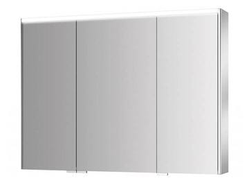 JOKEY DEKOR ALU III-HL LED zrkadlová skrinka 100x73,5x16,6 cm, osvetlenie, s vypínačom a el. zásuvkou, hliník, alumínium